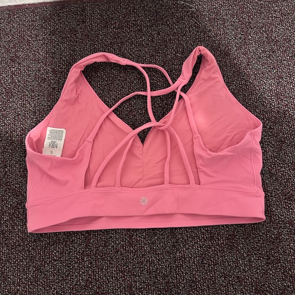 Pink Cross-Back Sports Bra - Picture 2 of 3